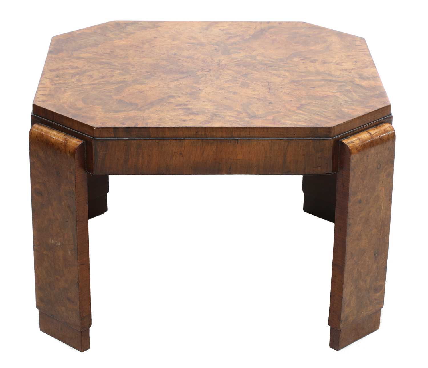Lot 119 - An Art Deco walnut coffee table