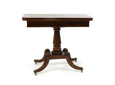 Lot 298 - A Regency mahogany pedestal card table