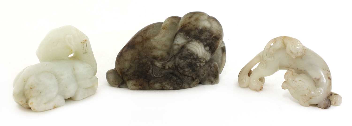 Lot 70 - A Chinese white jade camel