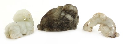 Lot 70 - A Chinese white jade camel