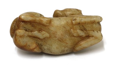 Lot 74 - A Chinese jade carving