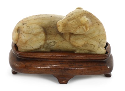 Lot 74 - A Chinese jade carving