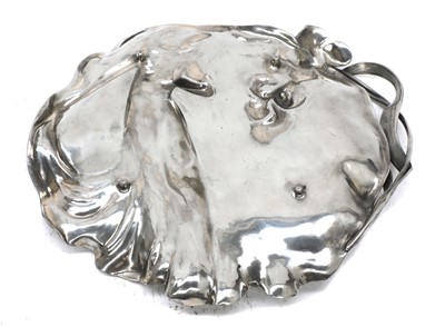 Lot 2 - A WMF silver-plated card tray