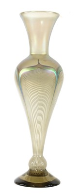Lot 333 - An iridescent glass vase