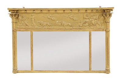 Lot 374 - A Regency gilt framed overmantel mirror