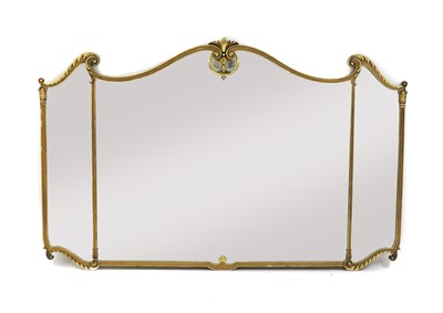 Lot 232 - A large modern gilt framed hall mirror