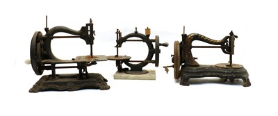 Lot 147 - Three old sewing machines
