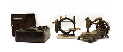 Lot 147 - Three old sewing machines