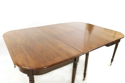 Lot 410 - A Regency mahogany D-end dining table