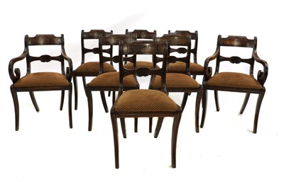 Lot 604 - A set of eight Regency mahogany chairs