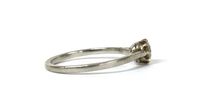 Lot 109 - A platinum single stone diamond ring