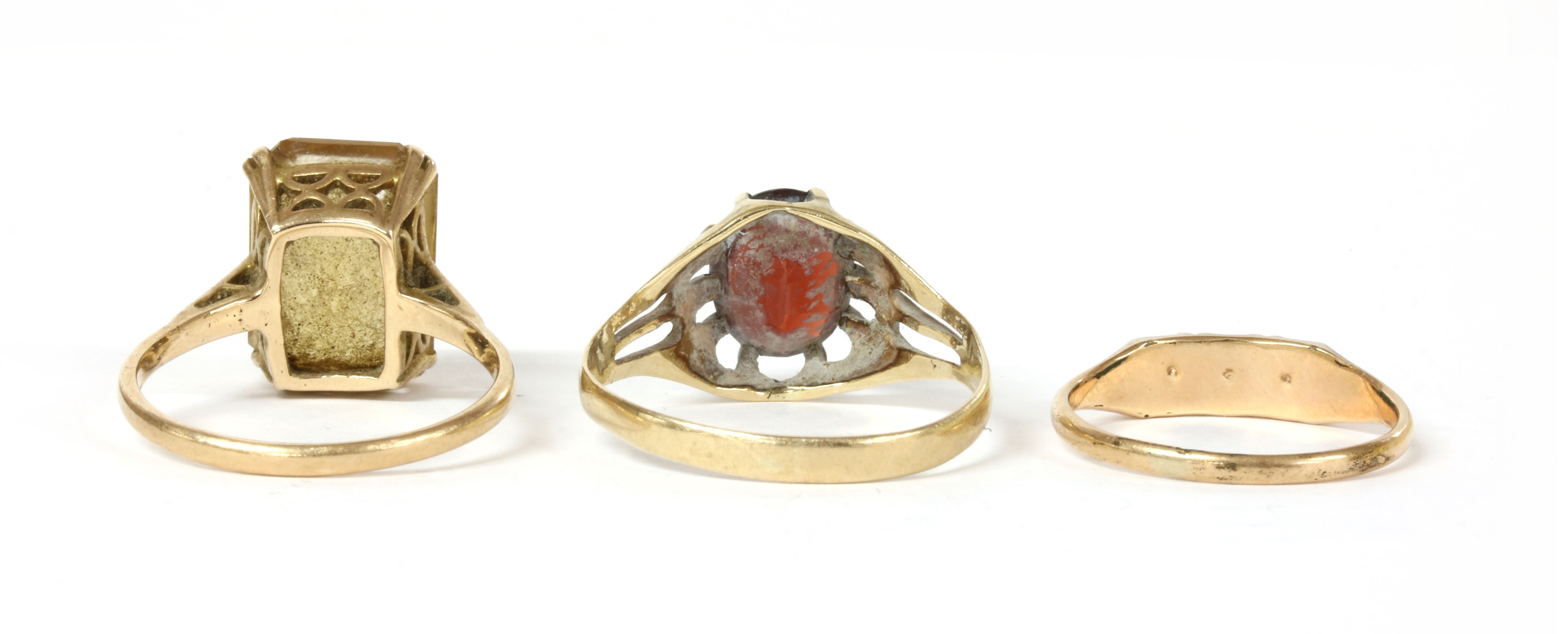 Lot 228 - Two gold rings,