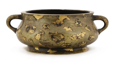 Lot 284 - A Chinese gilt-bronze incense burner