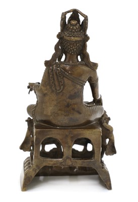 Lot 286 - A Tibetan bronze bodhisattva