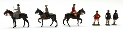 Lot 133 - A Britains lead hunting group