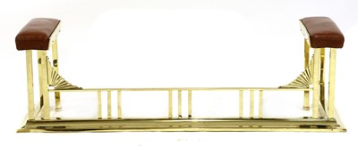 Lot 151 - An Art Deco brass fender