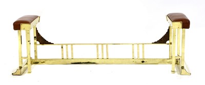 Lot 151 - An Art Deco brass fender