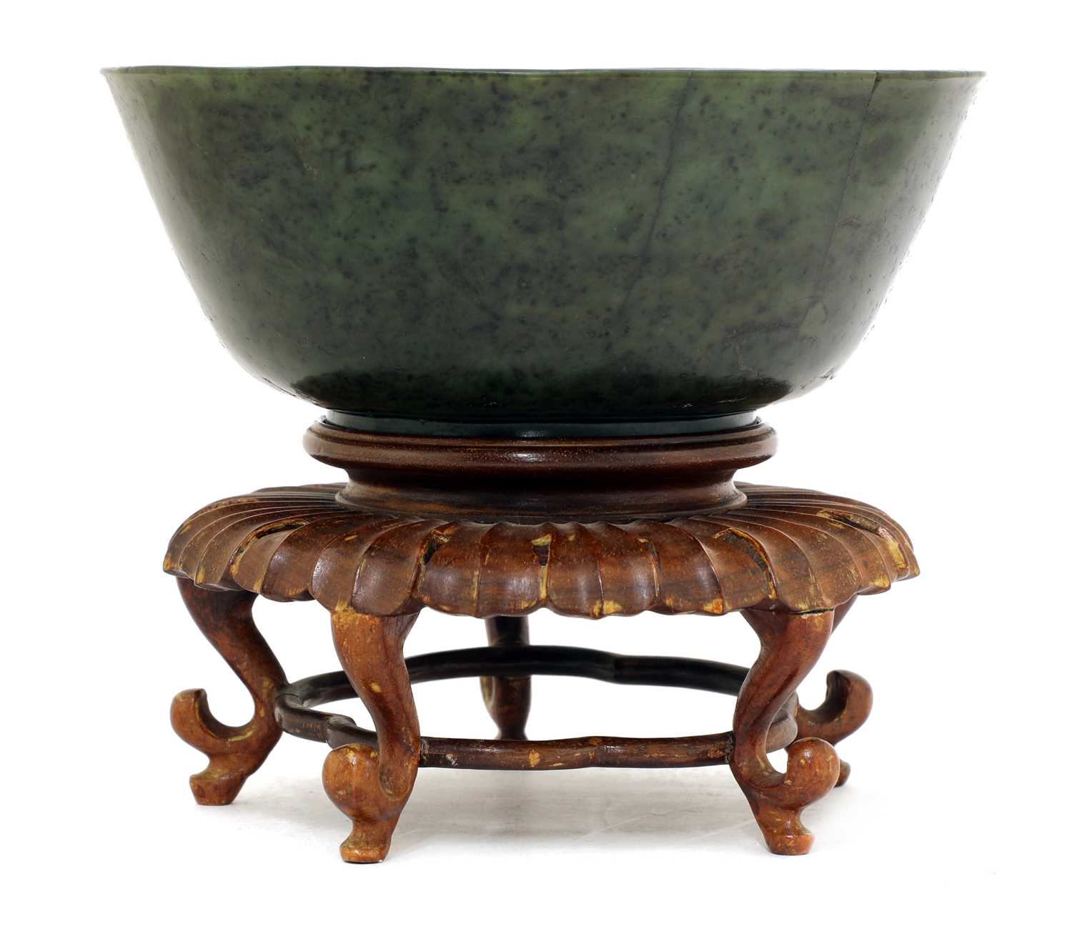 Lot 295 - A Chinese hardstone bowl