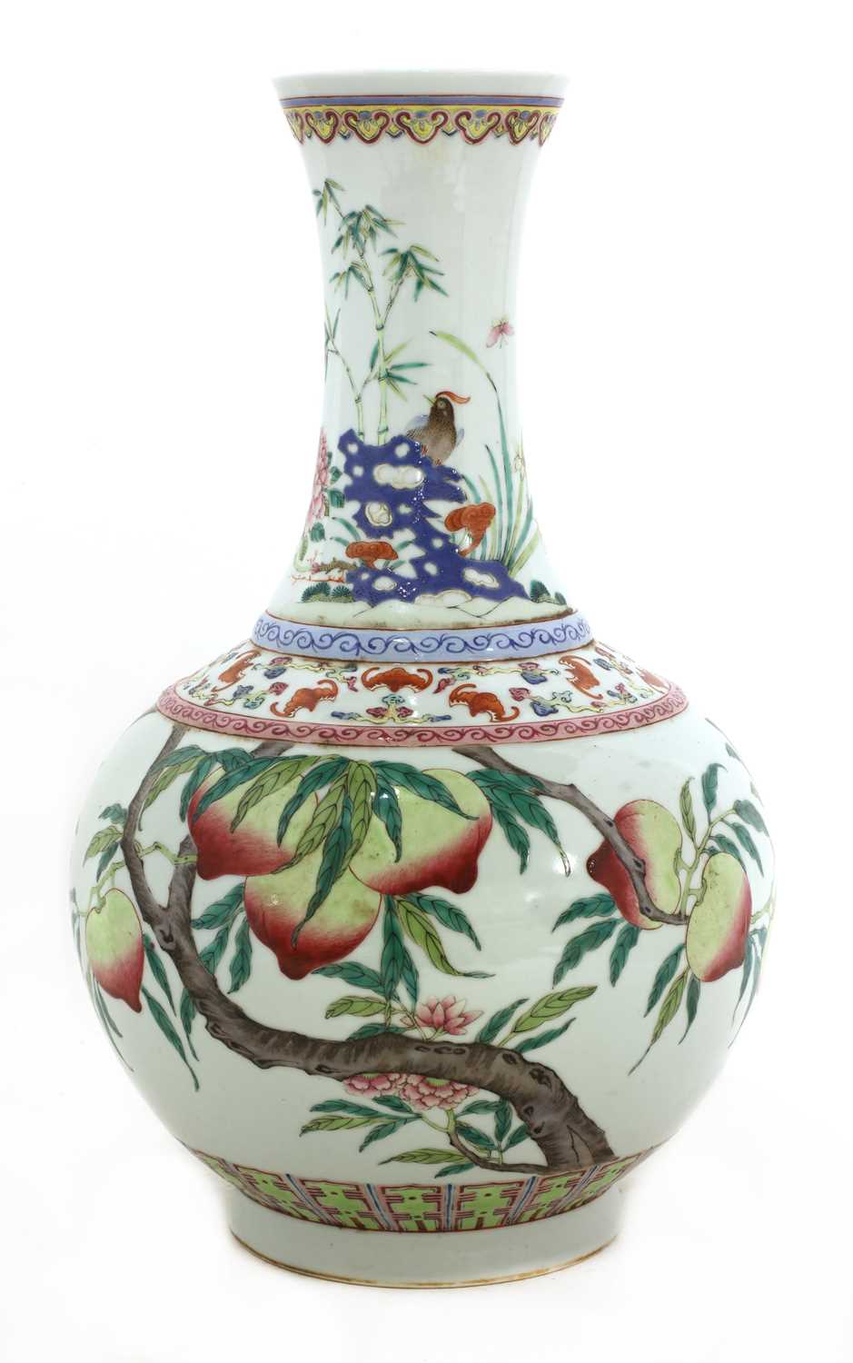 Lot 57 - A Chinese famille rose vase