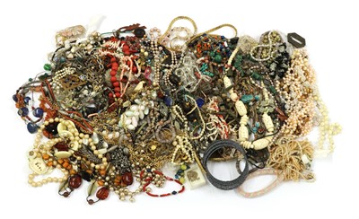 Lot 206 - A large quantity of silver and costume jewellery