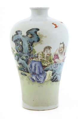 Lot 326 - A Chinese famille rose meiping vase
