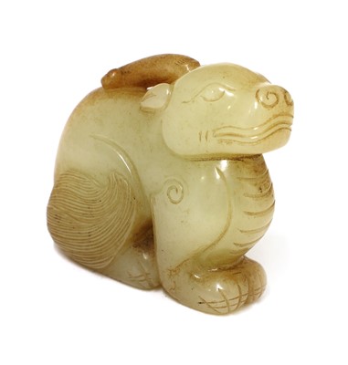Lot 278 - A Chinese jade carving