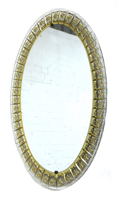 Lot 685 - An Italian oval wall mirror