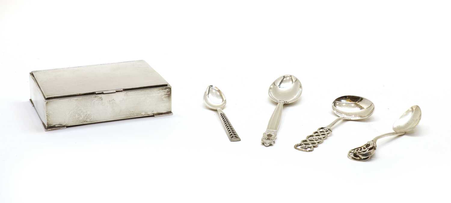 Lot 50 - A small collection of Scandinavian silver items