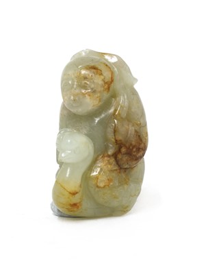Lot 90 - A Chinese jade carving