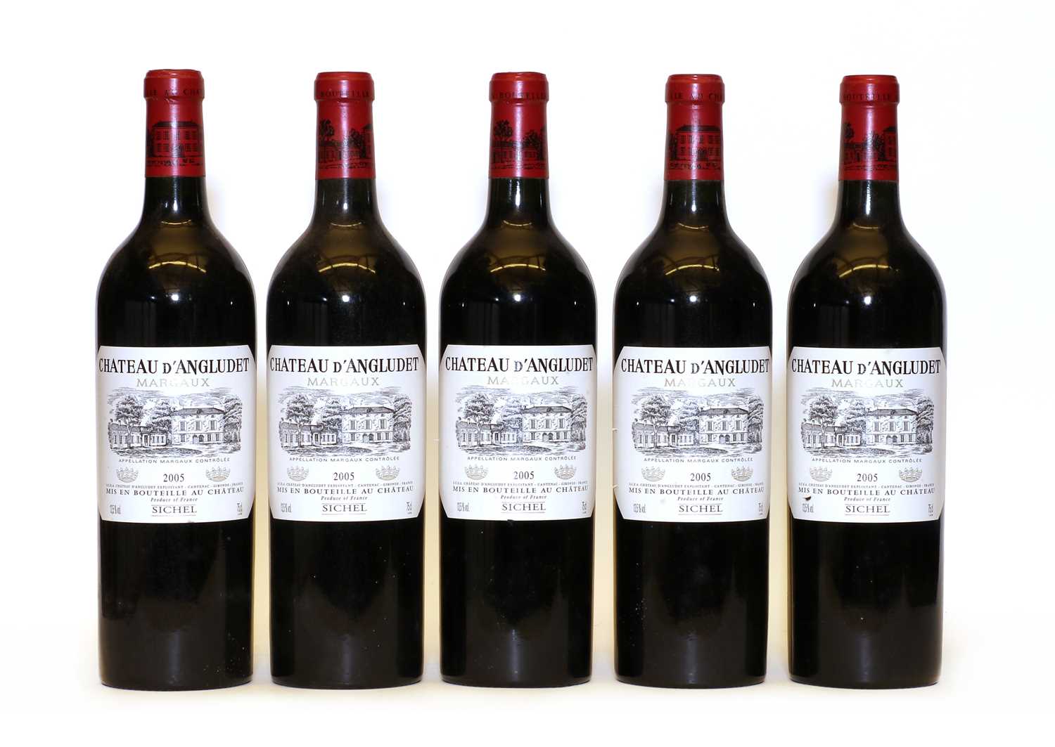 Lot 95 - Chateau d’Angludet, Margaux, Cru Bourgeois, 2005, five bottles