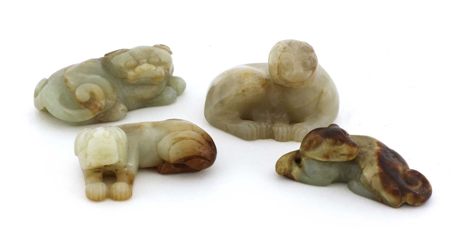 Lot 71 - A collection of four Chinese jade carvings