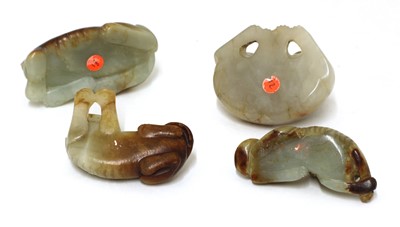 Lot 71 - A collection of four Chinese jade carvings