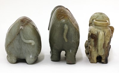 Lot 98 - A collection of three Chinese jade carvings