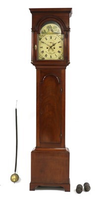 Lot 466 - A mahogany long case clock