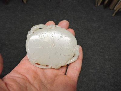 Lot 180 - A Chinese jade brush washer