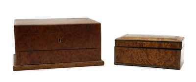 Lot 103A - An amboyna and boxwood strung box