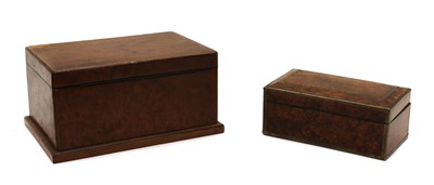 Lot 103 - An amboyna and boxwood strung box