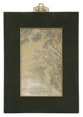 Lot 182 - A Chinese gouache painting
