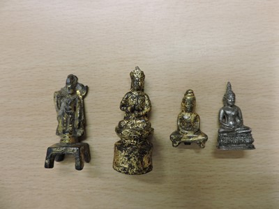 Lot 76 - A collection of miniature Buddhist figures