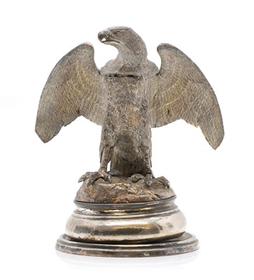 Lot 34 - A silver-plated inkwell