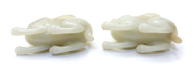 Lot 188 - A pair of Chinese jade carvings