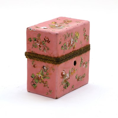 Lot 183 - A London enamel perfume box