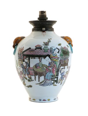 Lot 130A - A Chinese famille rose porcelain vase