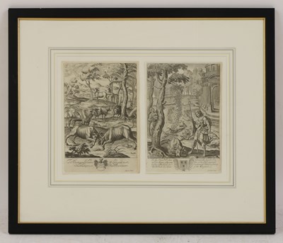 Lot 241 - Wenceslaus Hollar (Bohemian, 1607-1677) and Pierre Lombart (French, 1612-1682)