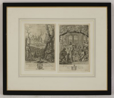 Lot 241 - Wenceslaus Hollar (Bohemian, 1607-1677) and Pierre Lombart (French, 1612-1682)