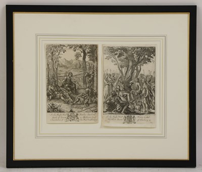 Lot 241 - Wenceslaus Hollar (Bohemian, 1607-1677) and Pierre Lombart (French, 1612-1682)