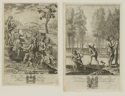 Lot 241 - Wenceslaus Hollar (Bohemian, 1607-1677) and Pierre Lombart (French, 1612-1682)