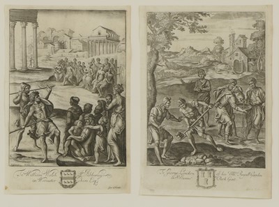 Lot 241 - Wenceslaus Hollar (Bohemian, 1607-1677) and Pierre Lombart (French, 1612-1682)