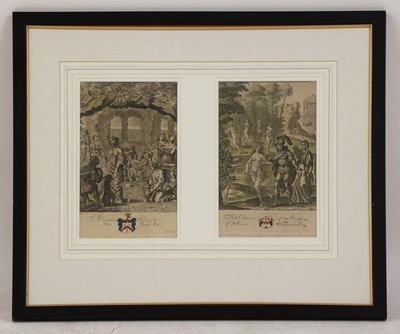 Lot 241 - Wenceslaus Hollar (Bohemian, 1607-1677) and Pierre Lombart (French, 1612-1682)