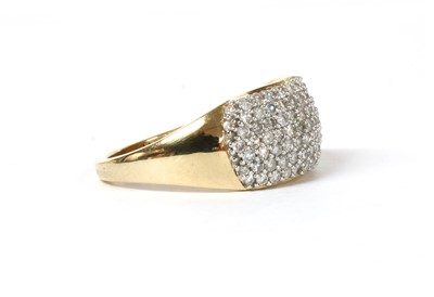 Lot 97 - A gold pavé set diamond ring
